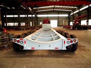 Skeleton Chassis Low Bed Semi Trailer b'raġġ konkavi għal Trasport Speċjali