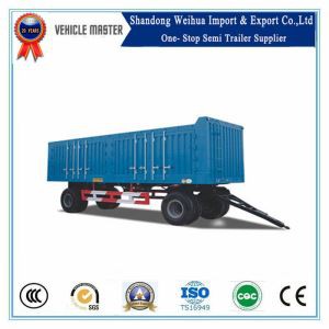 2 Trailer Sħiħ tal-Biċċa tal-Ħajt tal-Lvant tal-Fus b'Van-Tip għat-Trasport tal-Merkanzija ta '30T